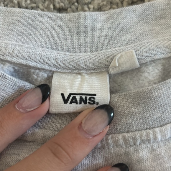 Vans Gray Floral Sweatshirt Size M - Picture 3 of 5